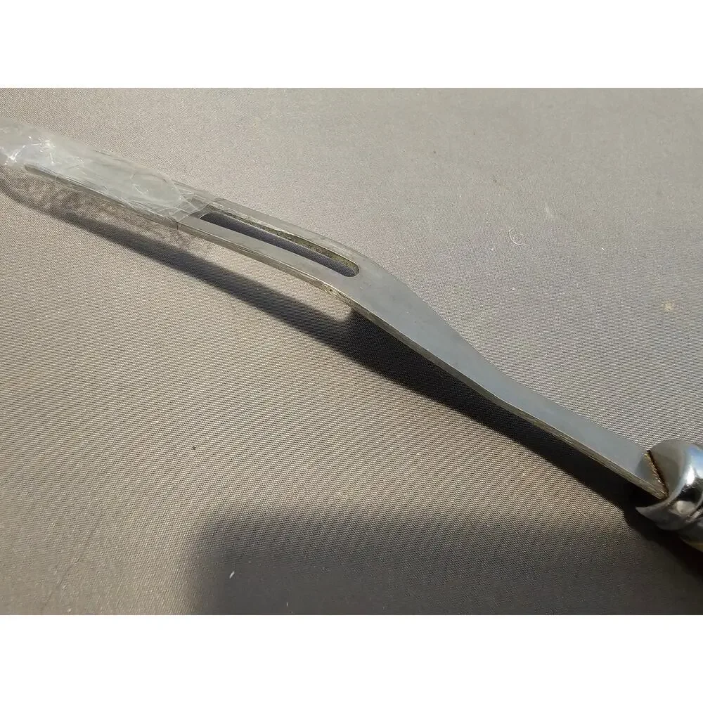 Vintage 2-Prong Meat Serving/Carving Fork w/Antler Style Handle - Japan